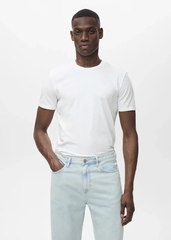 T-Shirt aus Stretch-Baumwolle T-Shirt aus Stretch-Baumwolle