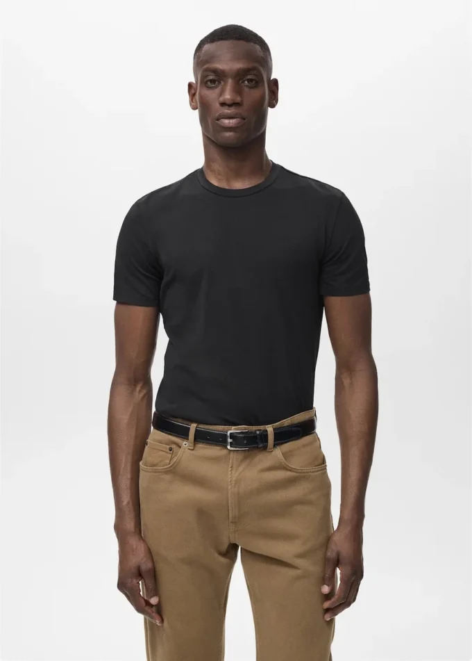 T-Shirt aus Stretch-Baumwolle T-Shirt aus Stretch-Baumwolle