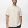 T-Shirt aus Sweatshirtstoff mit lockerer Passform T-Shirt aus Sweatshirtstoff mit lockerer Passform