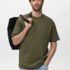 T-Shirt aus Sweatshirtstoff mit lockerer Passform T-Shirt aus Sweatshirtstoff mit lockerer Passform