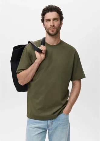 T-Shirt aus Sweatshirtstoff mit lockerer Passform