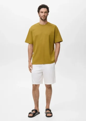 T-Shirt aus Sweatshirtstoff mit lockerer Passform