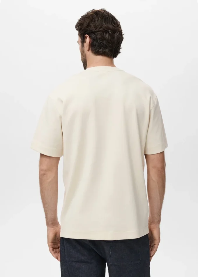 T-Shirt aus Sweatshirtstoff mit lockerer Passform T-Shirt aus Sweatshirtstoff mit lockerer Passform