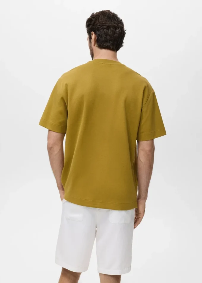 T-Shirt aus Sweatshirtstoff mit lockerer Passform T-Shirt aus Sweatshirtstoff mit lockerer Passform