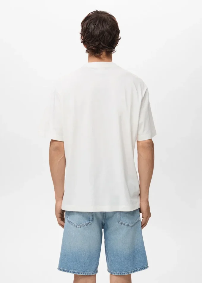 T-Shirt mit aufgedrucktem Patch