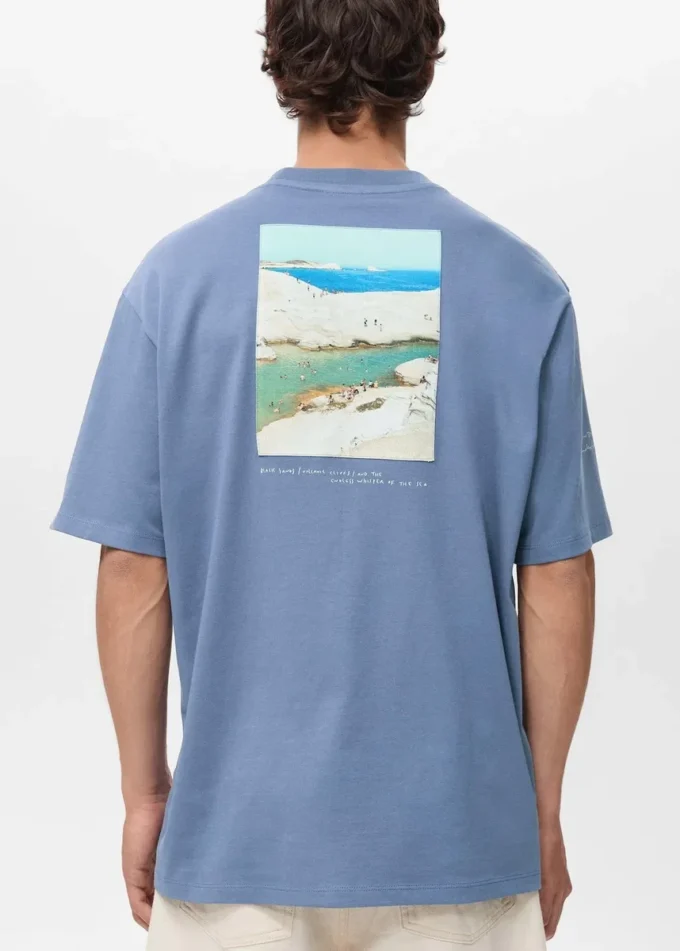 T-Shirt mit aufgedrucktem Patch