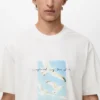 T-Shirt mit aufgedrucktem Patch
