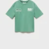 T-Shirt mit aufgedruckten Reliefbuchstaben T-Shirt mit aufgedruckten Reliefbuchstaben