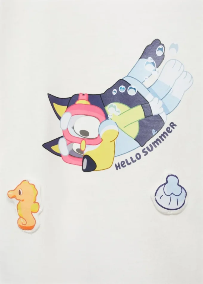 T-Shirt mit Bluey-Aufdruck