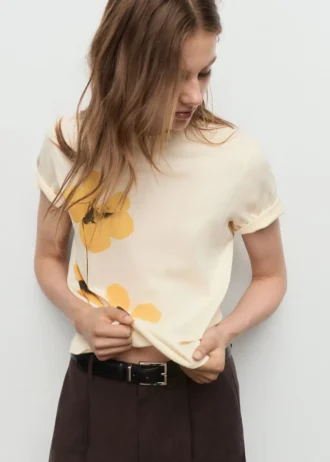 T-Shirt mit Blumenmuster
