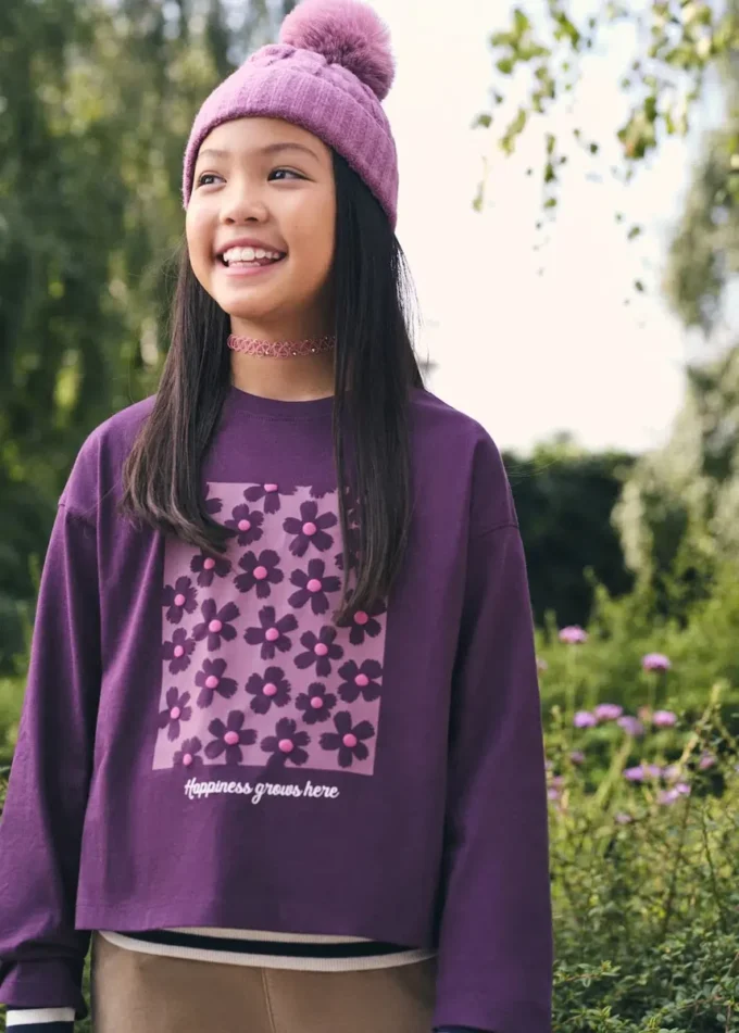 T-Shirt mit Blumenmuster T-Shirt mit Blumenmuster