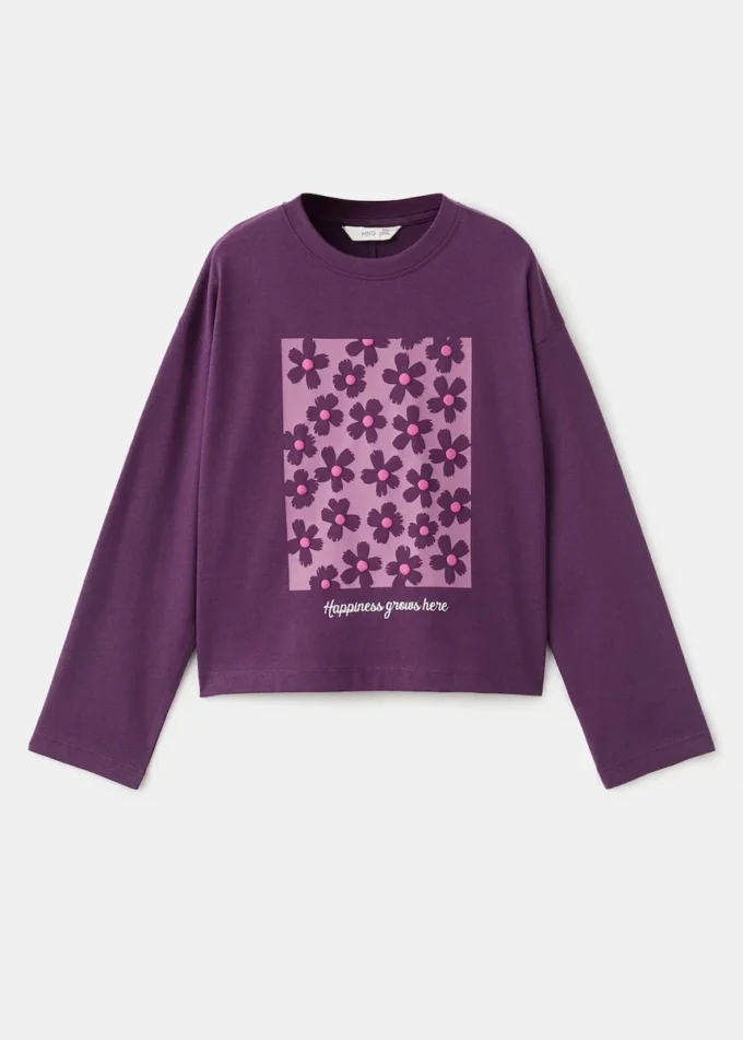 T-Shirt mit Blumenmuster T-Shirt mit Blumenmuster
