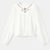 T-Shirt mit Blumenstickerei T-Shirt mit Blumenstickerei