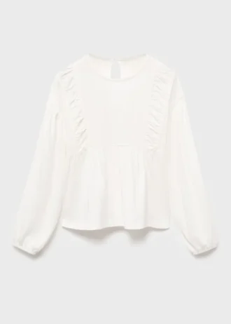 T-Shirt mit gerafften Details