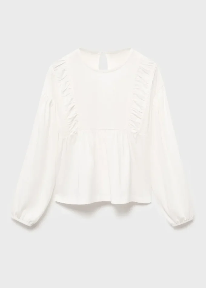 T-Shirt mit gerafften Details T-Shirt mit gerafften Details