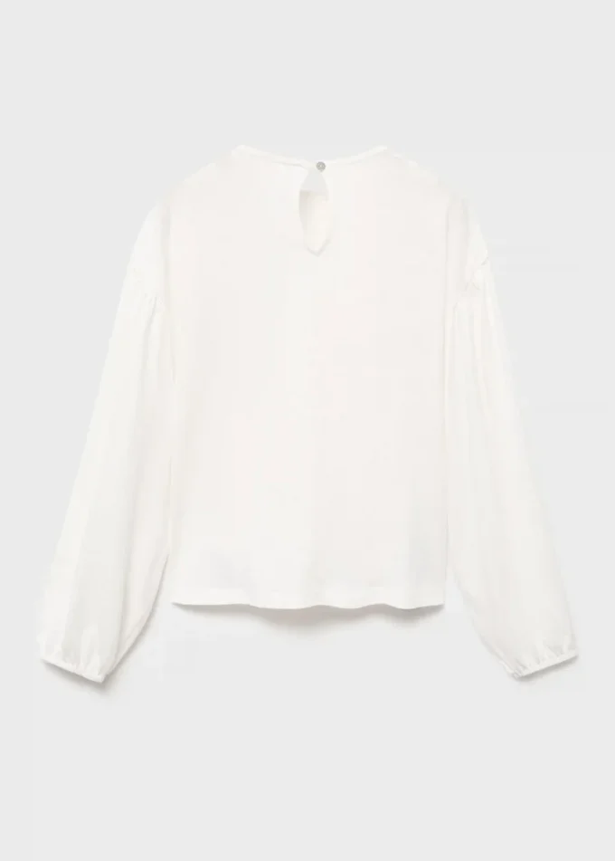 T-Shirt mit gerafften Details T-Shirt mit gerafften Details