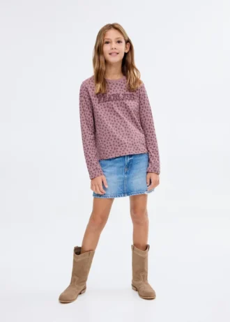 T-Shirt mit Leopardenmuster