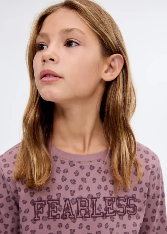 T-Shirt mit Leopardenmuster