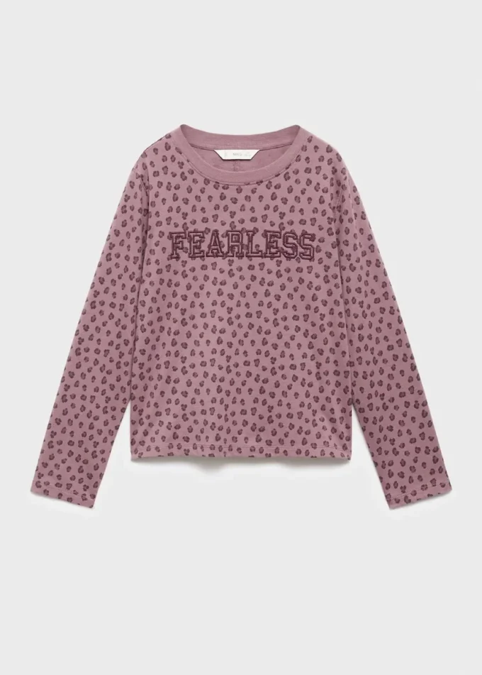 T-Shirt mit Leopardenmuster