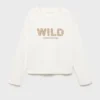 T-Shirt mit Leopardenstickerei