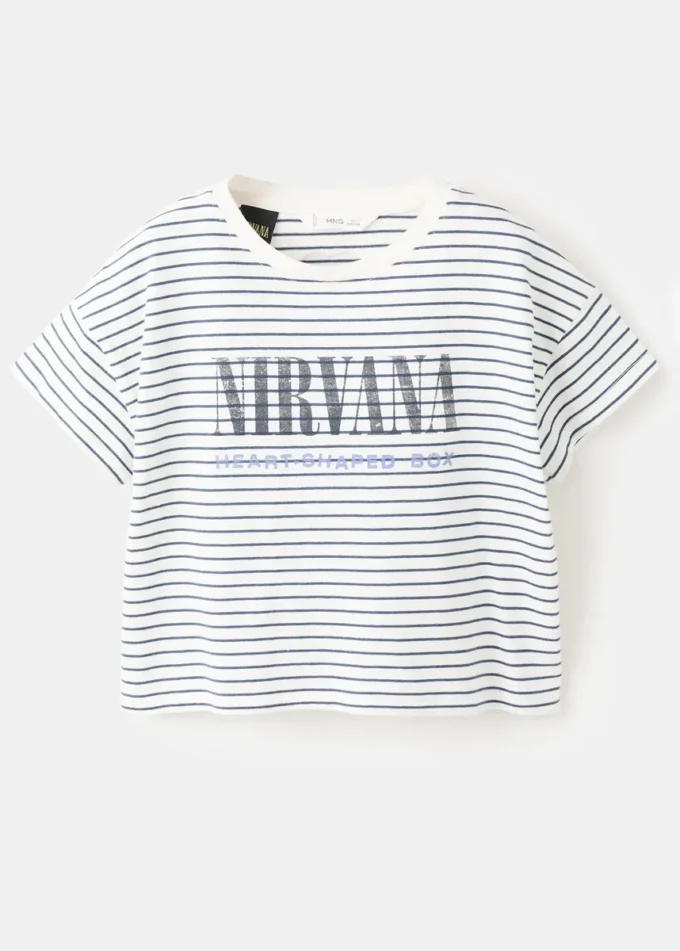 T-Shirt mit Nirvana-Design T-Shirt mit Nirvana-Design