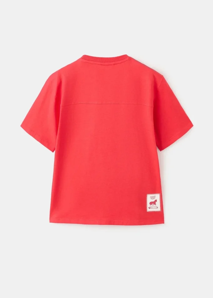 T-Shirt mit Palmenprint T-Shirt mit Palmenprint