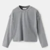 T-Shirt mit Perlendetails