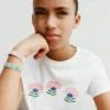 T-Shirt mit Perlenprint T-Shirt mit Perlenprint