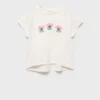 T-Shirt mit Perlenprint T-Shirt mit Perlenprint
