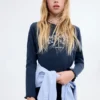 T-Shirt mit Perlenstickerei T-Shirt mit Perlenstickerei