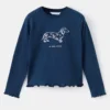 T-Shirt mit Perlenstickerei T-Shirt mit Perlenstickerei