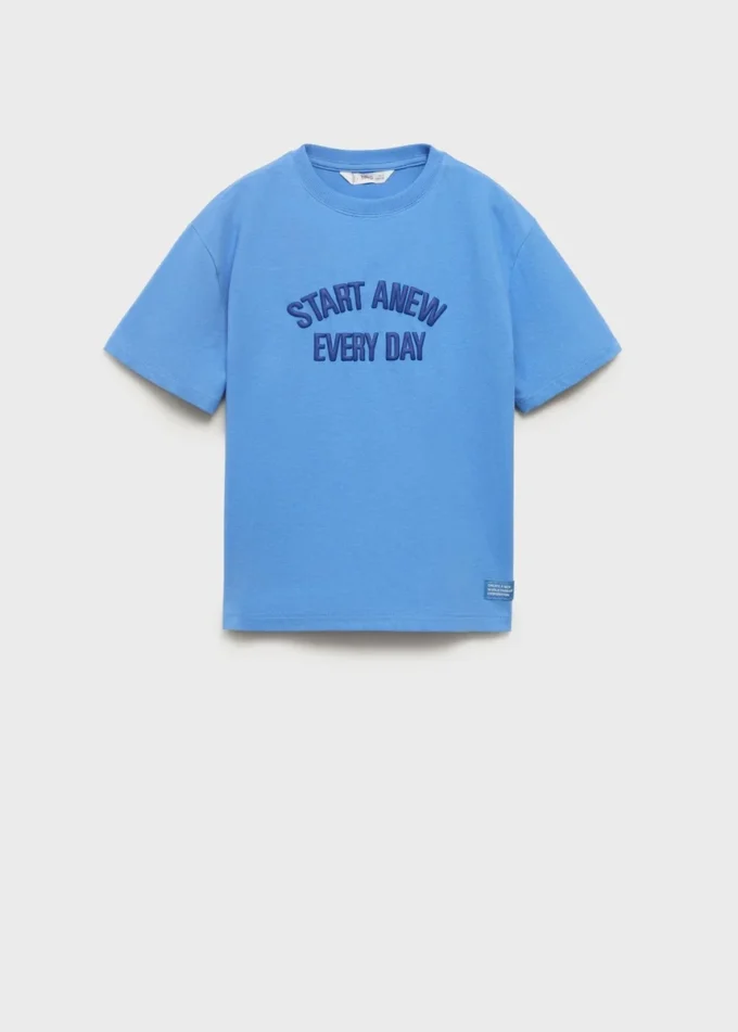 T-Shirt mit Reliefdruck
