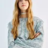 T-Shirt mit Rüschen und Print T-Shirt mit Rüschen und Print