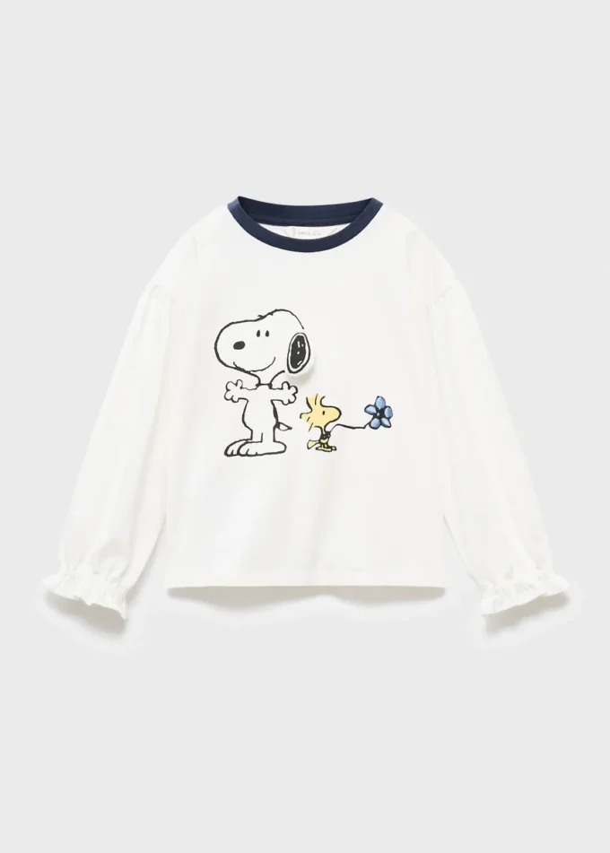 T-Shirt mit Snoopy-Aufdruck T-Shirt mit Snoopy-Aufdruck