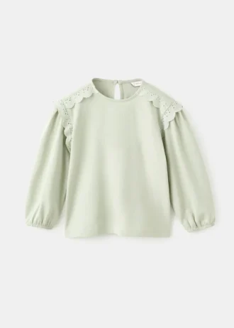 T-Shirt mit Spitzendetails
