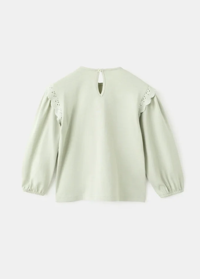 T-Shirt mit Spitzendetails