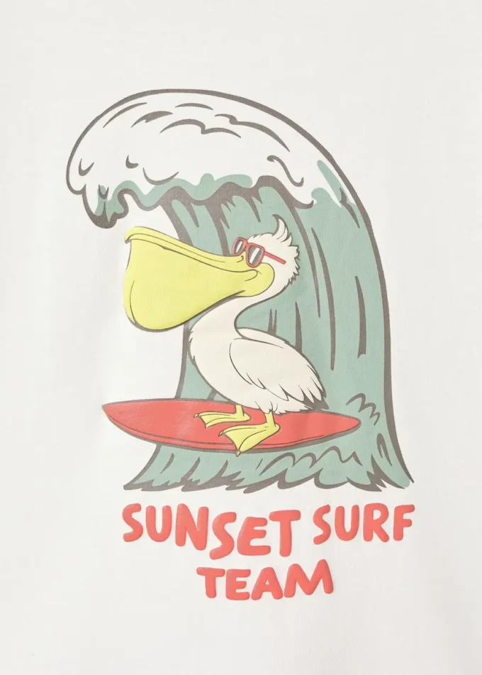 T-Shirt mit Surf-Print T-Shirt mit Surf-Print