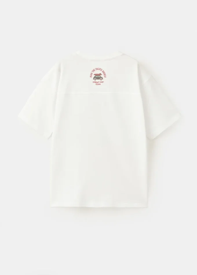 T-Shirt mit Surf-Print T-Shirt mit Surf-Print
