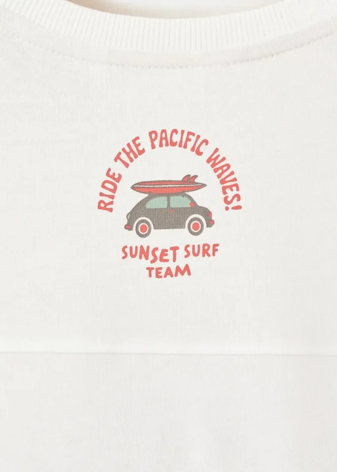 T-Shirt mit Surf-Print T-Shirt mit Surf-Print
