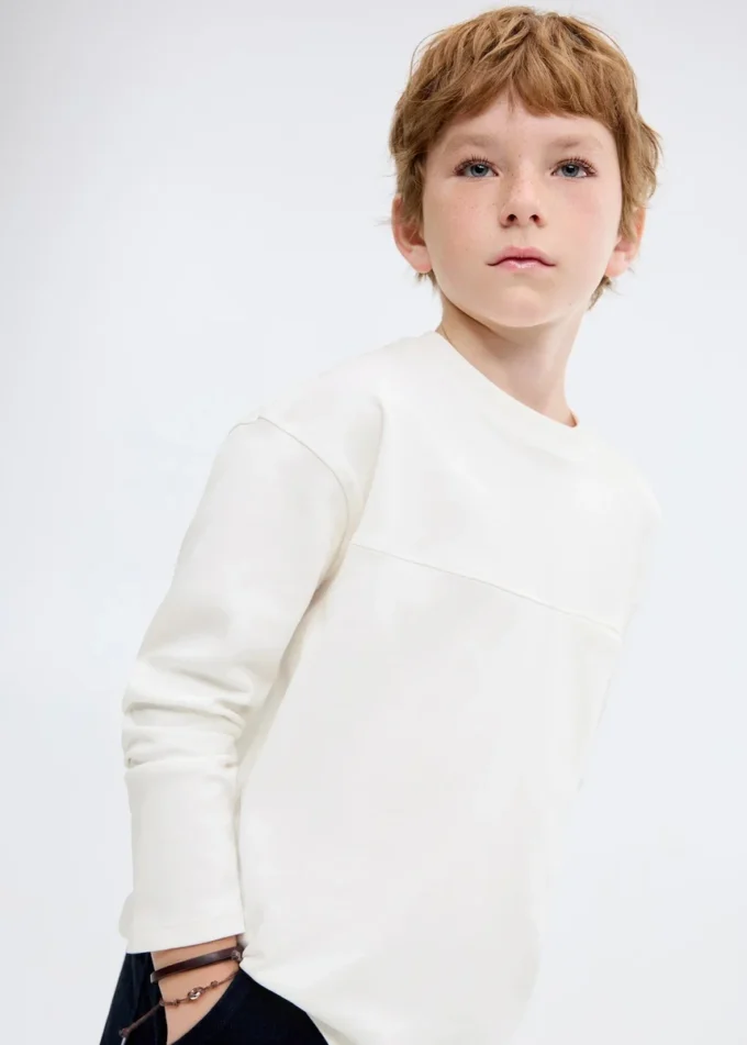 T-Shirt mit Tasche und Nahtdetails T-Shirt mit Tasche und Nahtdetails