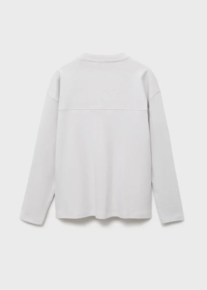 T-Shirt mit Tasche und Nahtdetails T-Shirt mit Tasche und Nahtdetails