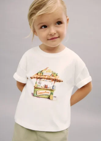 T-Shirt mit tropischem Print T-Shirt mit tropischem Print