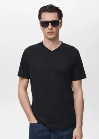 T-Shirt mit V-Ausschnitt