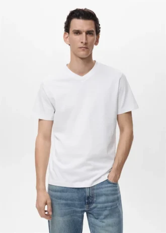 T-Shirt mit V-Ausschnitt