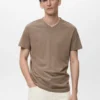 T-Shirt mit V-Ausschnitt