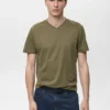 T-Shirt mit V-Ausschnitt