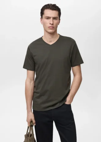 T-Shirt mit V-Ausschnitt