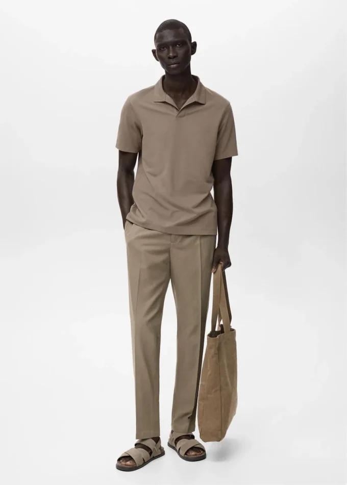 Tapered-Crop-Hose aus Baumwolle Tapered-Crop-Hose aus Baumwolle