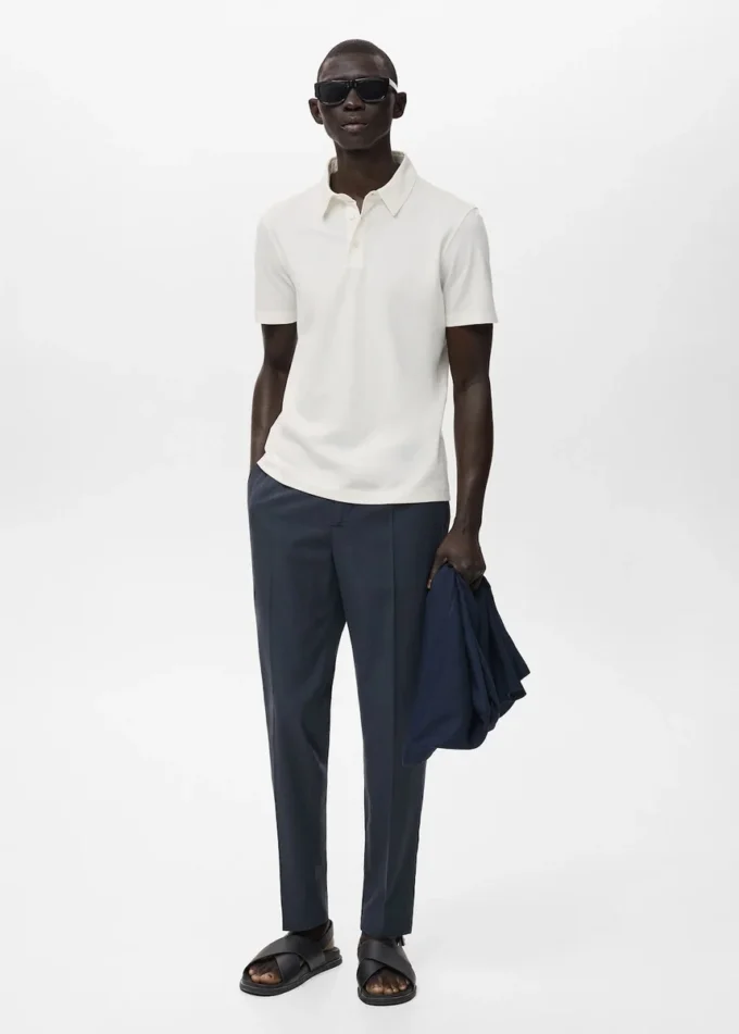 Tapered-Crop-Hose aus Baumwolle