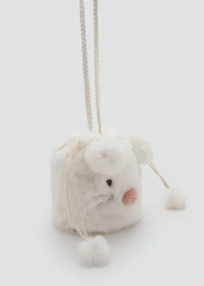 Tasche mit Ohren und Quasten Tasche mit Ohren und Quasten